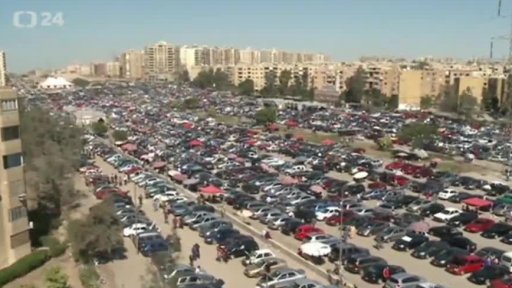 Trh s ojetými vozy v Káhiře