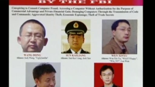 USA vydaly zatykač na čínské hackery