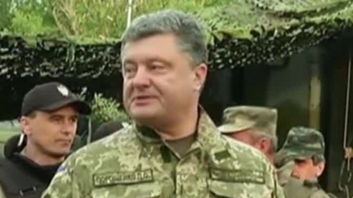 Porošenko navštívil východ Ukrajiny