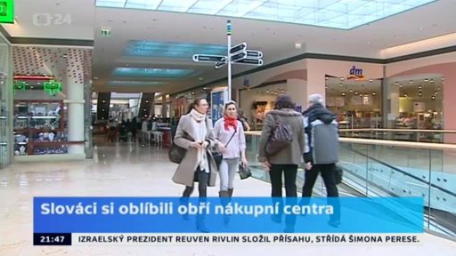 Slováci si oblíbili obří nákupní centra
