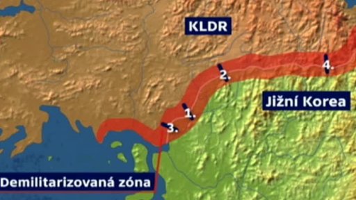 Tajemné tunely mezi oběma Korejemi