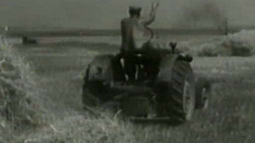 Mělník: komplexní sklizeň obilovin (1954)