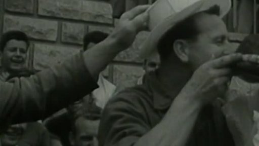 Tribuna v Praze pro vodácké závody (1958)