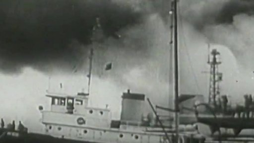 Požár v přístavu v New Yorku (1957)