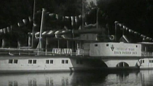 Výstava sportovních potřeb na parníku Praha (1957)