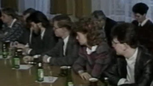 M. Štěpán přijal studenty vysokých škol (1989)