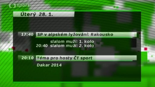 7 dní na ČT sport