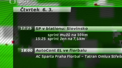 7 dní na ČT sport