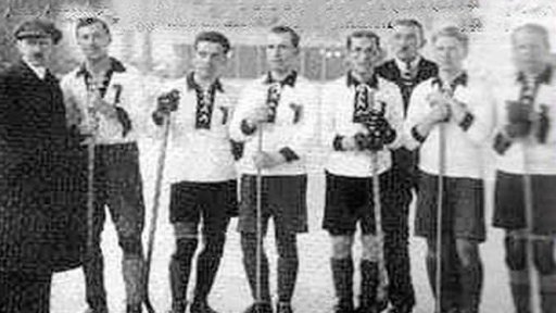 3. místo československých hokejistů na olympiádě v Antverpách