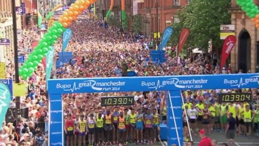 Sestřih z Bupa Great Manchester Run
