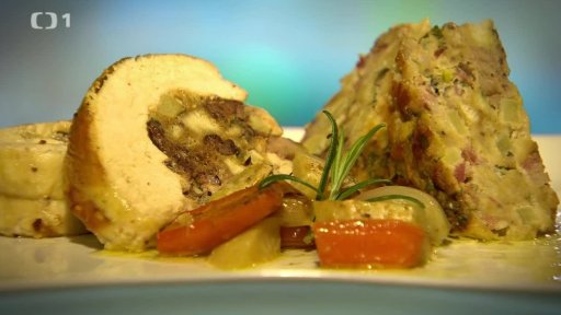 Kuřecí roláda s játrovou nádivkou - 2. část