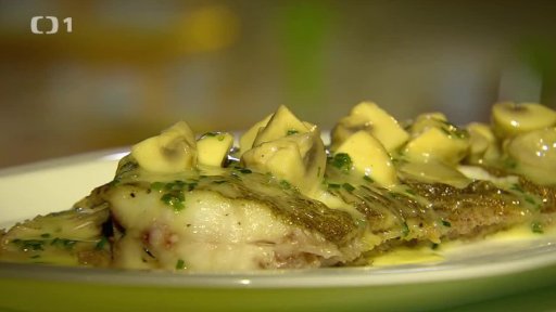 Mořský jazyk v omáčce s žampiony