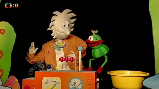 Pip chce Mufa proměnit ve  vodníka, omylem je z něj voda.