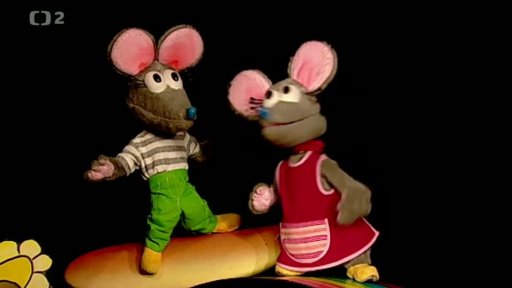 Tryský a Tryskáček vítají děti.