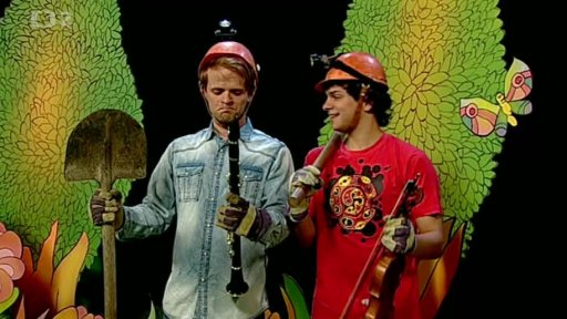 MUFIKANTI – Filip a Tomáš a Muf zpívají píseň “Krutý krtek Joy”