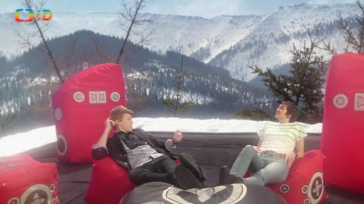 Marta s Adamem ve studiu