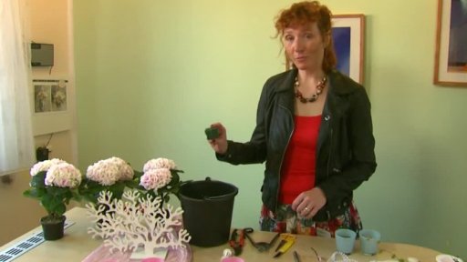 Dekorace z hortenzií