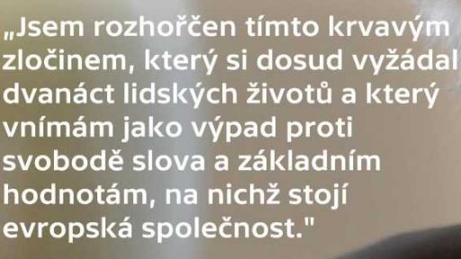 Reakce českých politiků na teror v Paříži