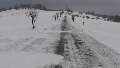 Vítr a sněhové jazyky na východě země