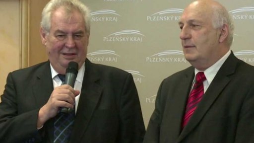 Prezident v Plzeňském kraji