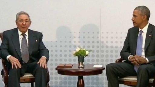 Schůzka Obama - Castro
