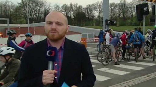 Cyklisti v tunelu Blanka