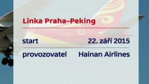 Letecká linka mezi Prahou a Pekingem