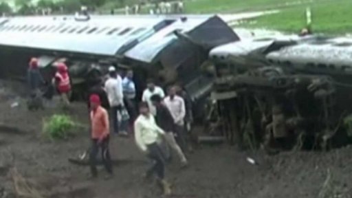 Vykolejení vlaku v Indii