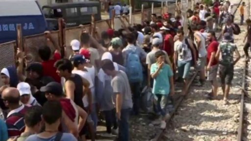 Nápor uprchlíků v Makedonii