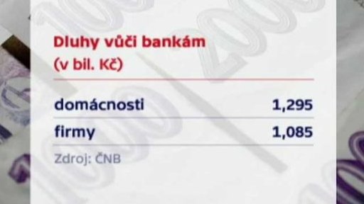 Dluhy vůči bankám