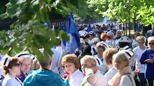 Protesty zdravotních sester v Polsku