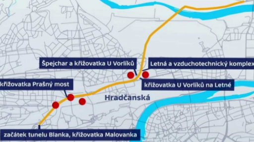 Stěžejní části tunelu