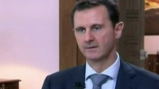 Asad k náletům v Sýrii