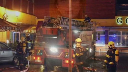 Požár v pražském hotelu