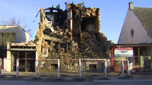 Vyšetřování výbuchu v Českých Budějovicích