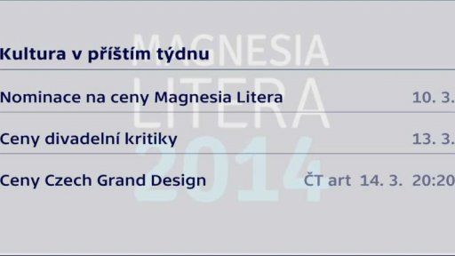 Kultura v příštím týdnu