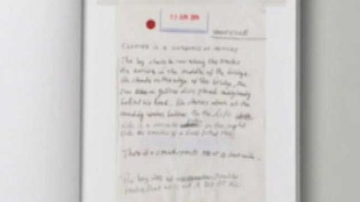 Caveovy zápisky na pytlíkách na zvracení