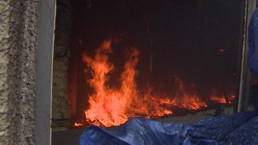 Unikátní výzkumný test vyhoření budovy.