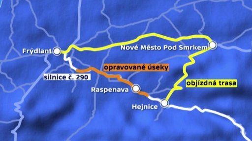 Frýdlatsko čekají měsíce dopravních komplikací a uzavírek
