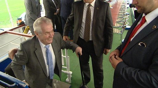 Prezident Miloš Zeman dnes ukončil návštěvu středních Čech.