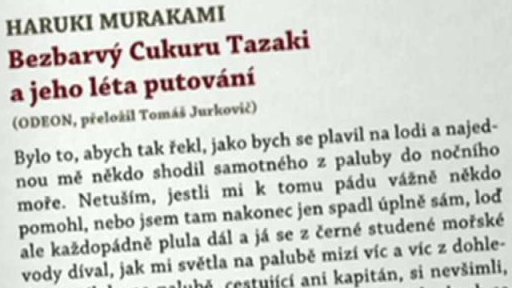 Tlusté a hubené: Bezbarvý Cukuru Tazaki a jeho léta putování