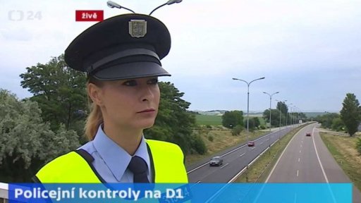 Policejní kontroly na D1