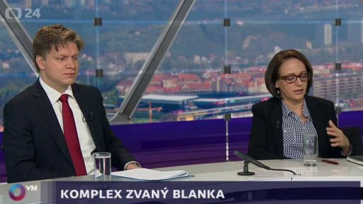 Adriana Krnáčová (nestr. za ANO), primátorka hl. m. Prahy; Tomáš Hudeček, zastupitel, bývalý primátor hl. m. Prahy