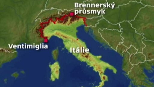 Běženci na hranici Francie a Itálie + rozhovory s P. Zavadilem a F. Křepelkou