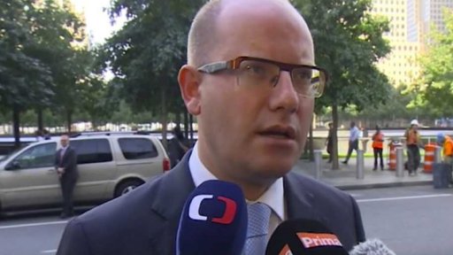 Český prezident a premiér v USA