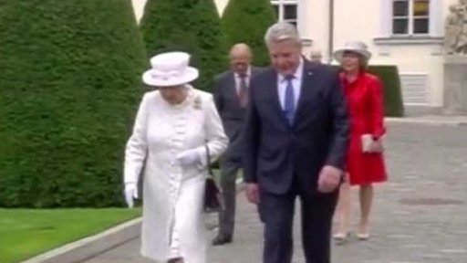 Britská královna na návštěvě Německa