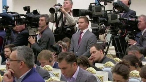 Konec elektronických zařízení pro novináře v Kremlu