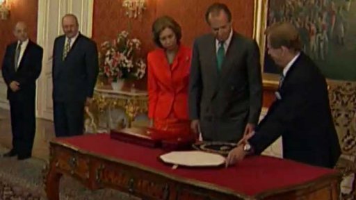 Král Juan Carlos na návštěvě Prahy