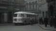 Zkušební jízda nového autobusu po Praze (1961)