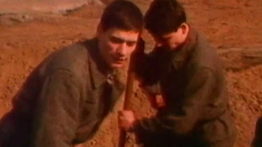 Stavba tramvajové trasy do brněnského sídliště Bohunice (1980)